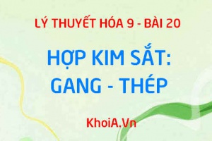 Gang là gì? Thép là gì? Nguyên tắc, quy trình Sản xuất Gang, Thép - Hóa 9 bài 20